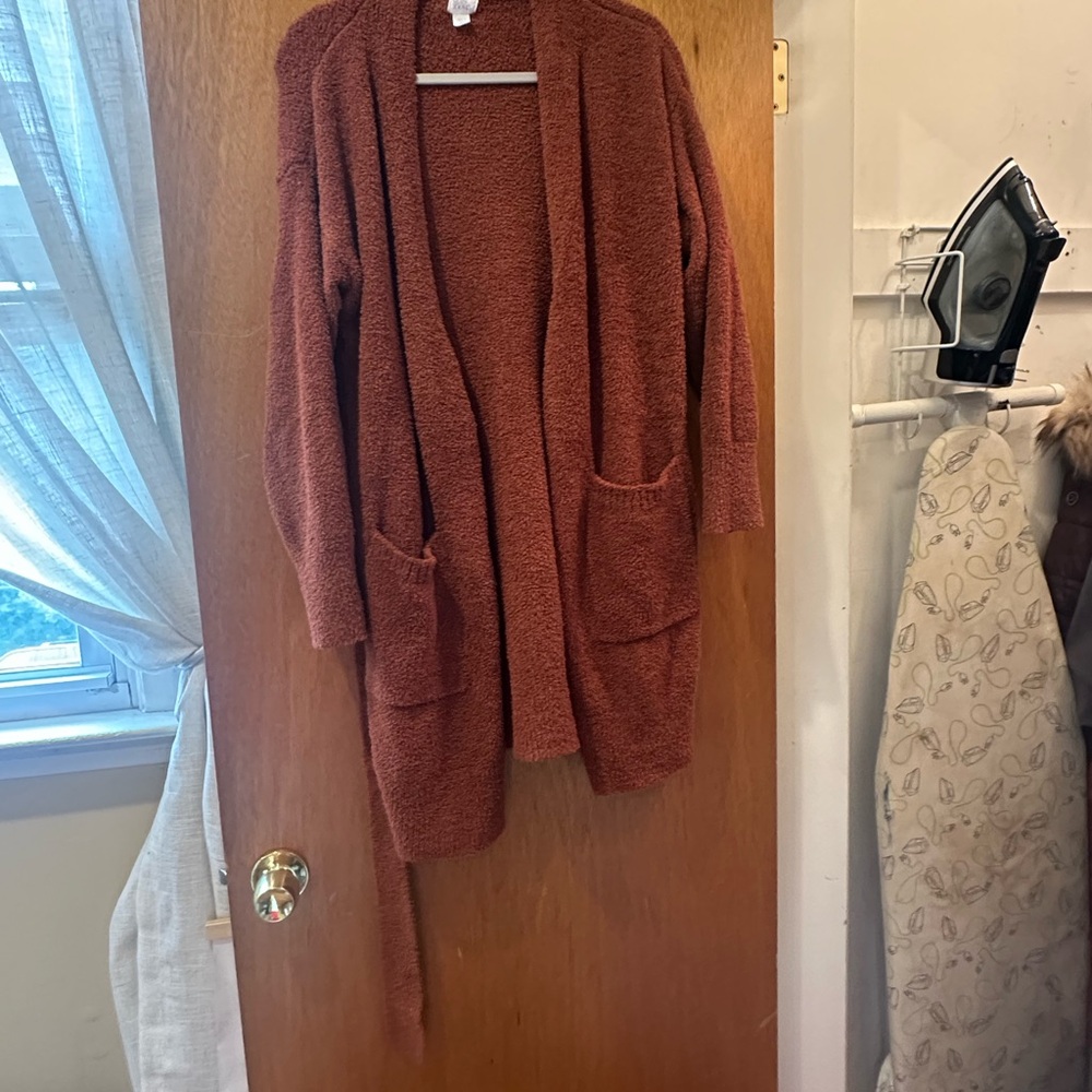 Stars Above Warm Terracotta Cardigan